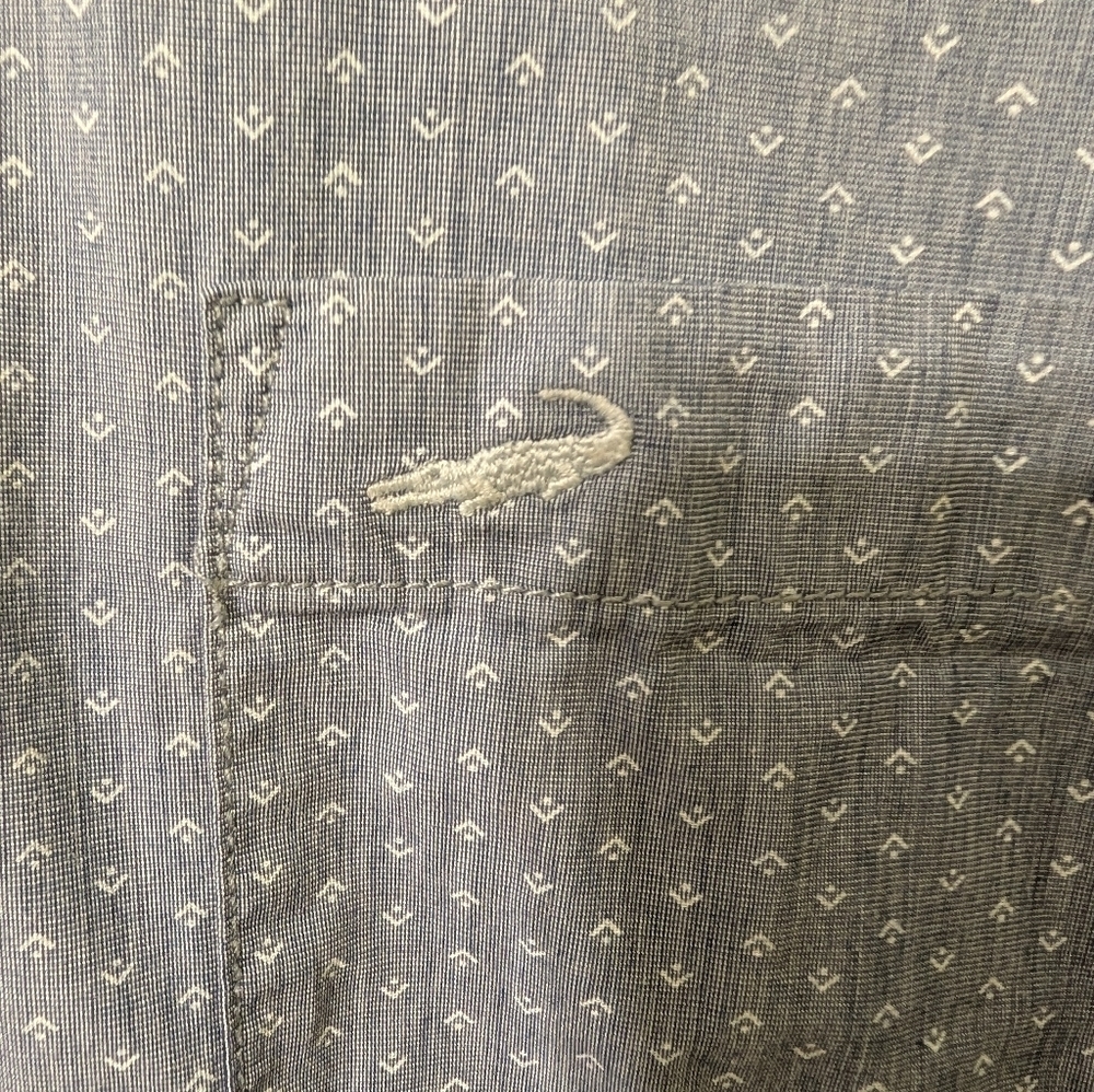 Crocodile Light Blue Casual Button Down Shirt Slim Fit - Picture 4 of 4